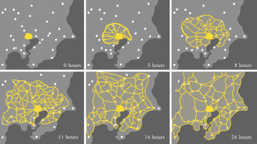 The Landscape of Intelligence network evolution over time