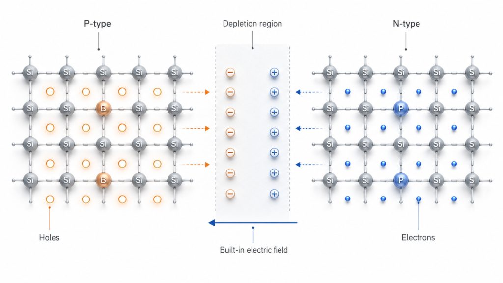 Semiconductor semiconductor p n junction diagram